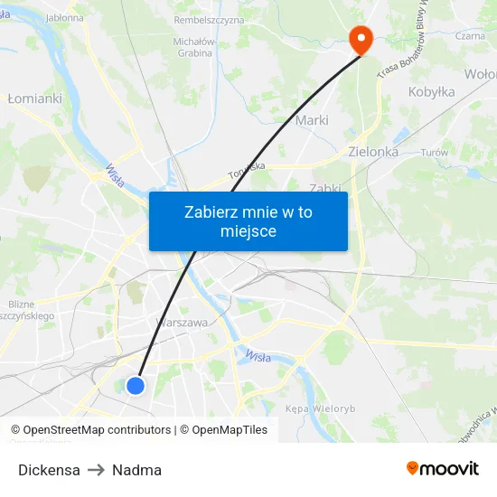 Dickensa to Nadma map