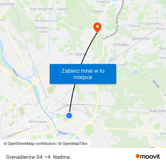 Grenadierów 04 to Nadma map