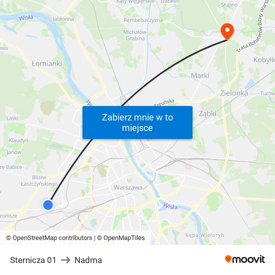 Sternicza 01 to Nadma map