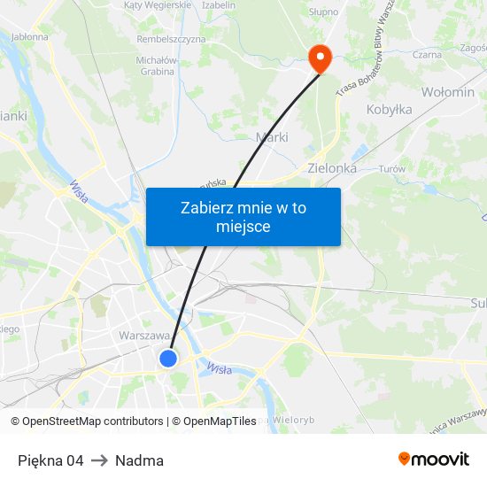 Piękna to Nadma map