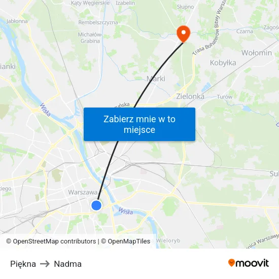 Piękna to Nadma map