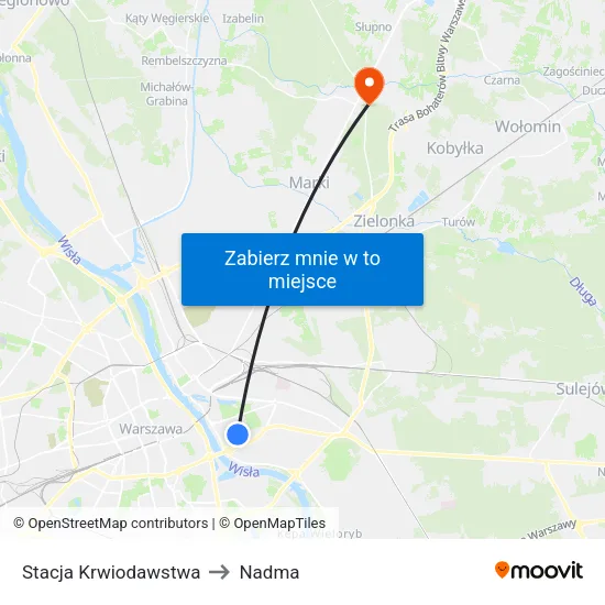 Stacja Krwiodawstwa to Nadma map
