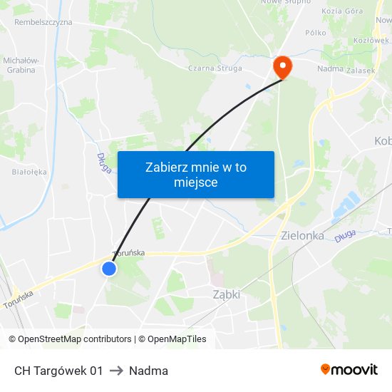 CH Targówek 01 to Nadma map