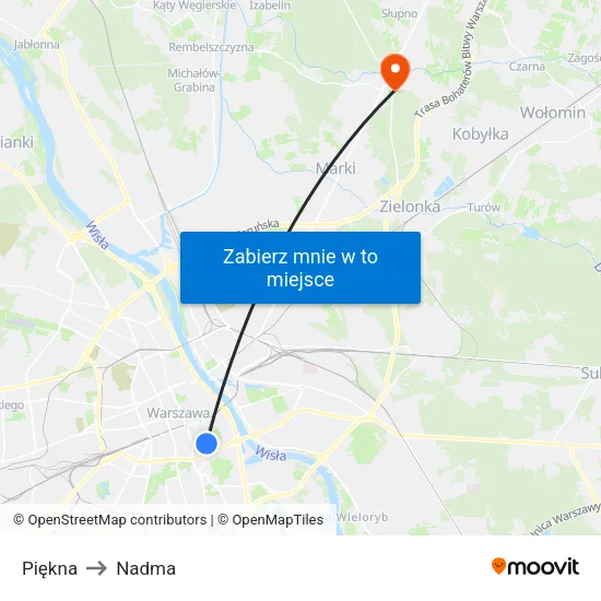 Piękna to Nadma map