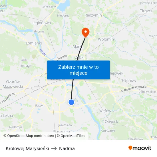 Królowej Marysieńki to Nadma map