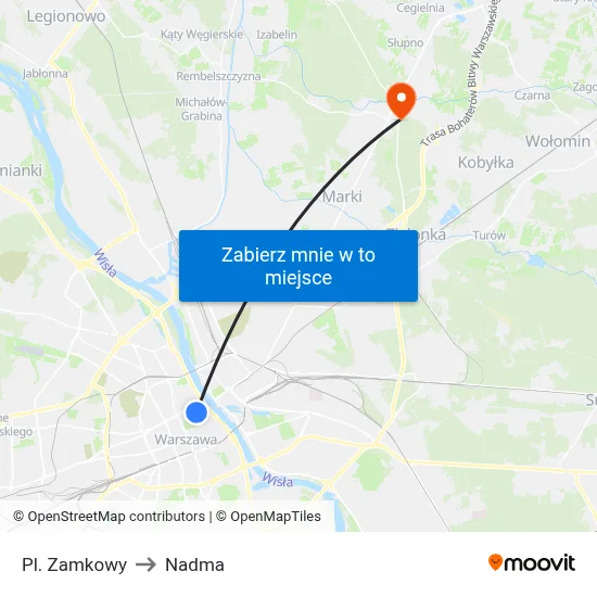 Pl. Zamkowy to Nadma map