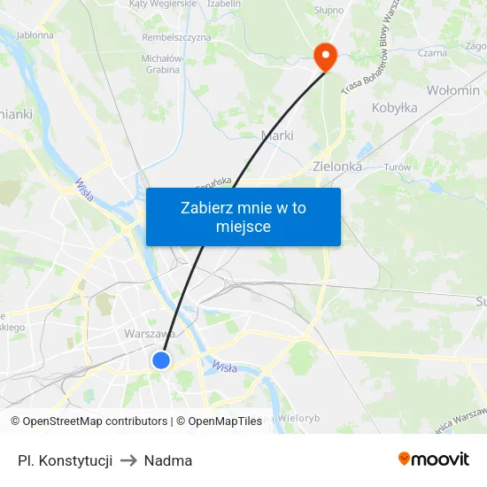 Pl. Konstytucji to Nadma map