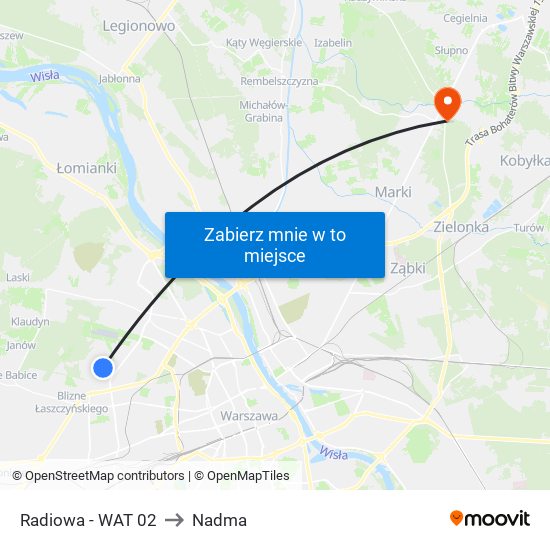 Radiowa - WAT 02 to Nadma map