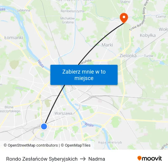 Rondo Zesłańców Syberyjskich to Nadma map