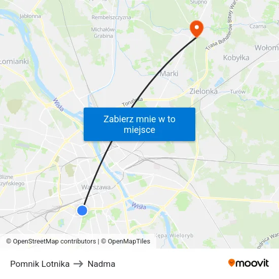 Pomnik Lotnika to Nadma map