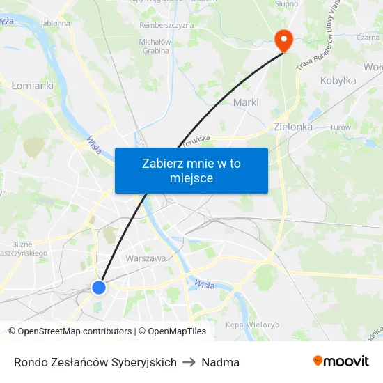 Rondo Zesłańców Syberyjskich to Nadma map