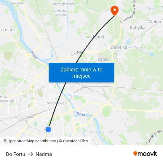 Do Fortu to Nadma map