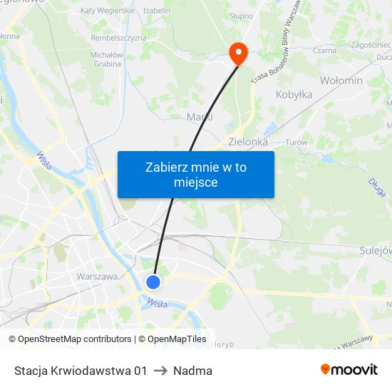 Stacja Krwiodawstwa to Nadma map