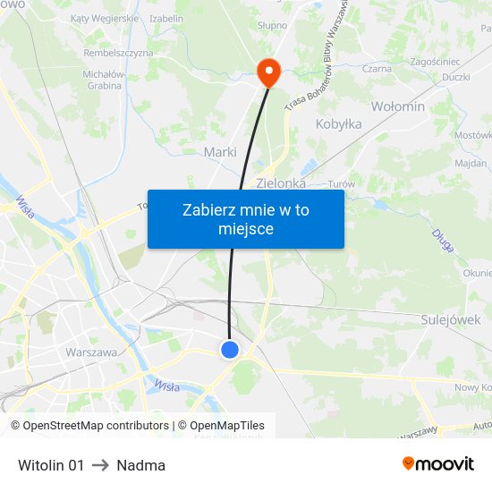 Witolin 01 to Nadma map