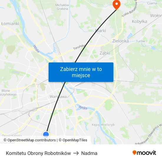 Komitetu Obrony Robotników to Nadma map