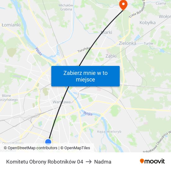 Komitetu Obrony Robotników 04 to Nadma map