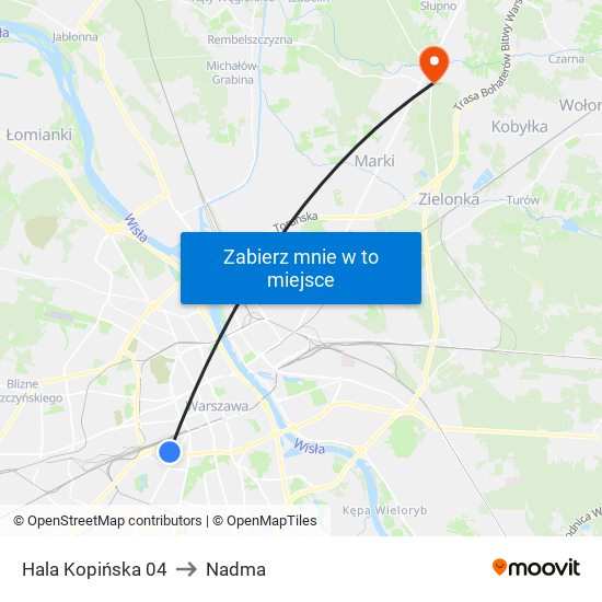 Hala Kopińska 04 to Nadma map