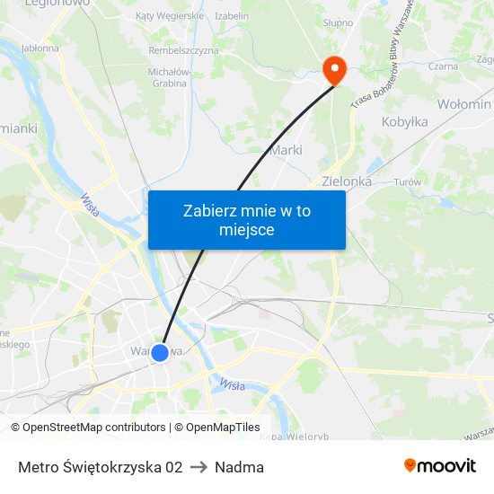 Metro Świętokrzyska 02 to Nadma map