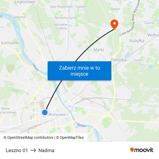 Leszno 01 to Nadma map