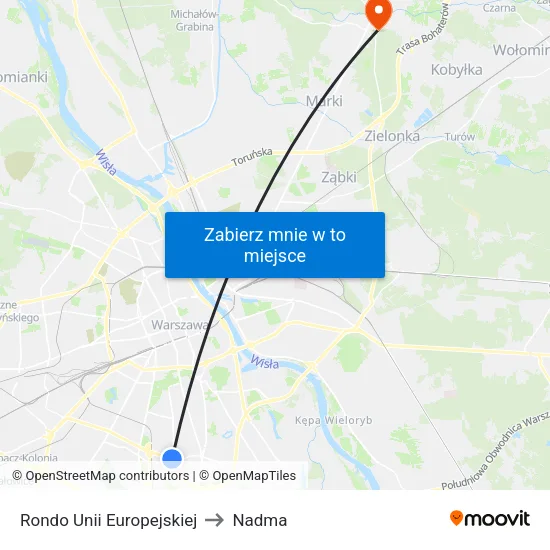 Rondo Unii Europejskiej to Nadma map