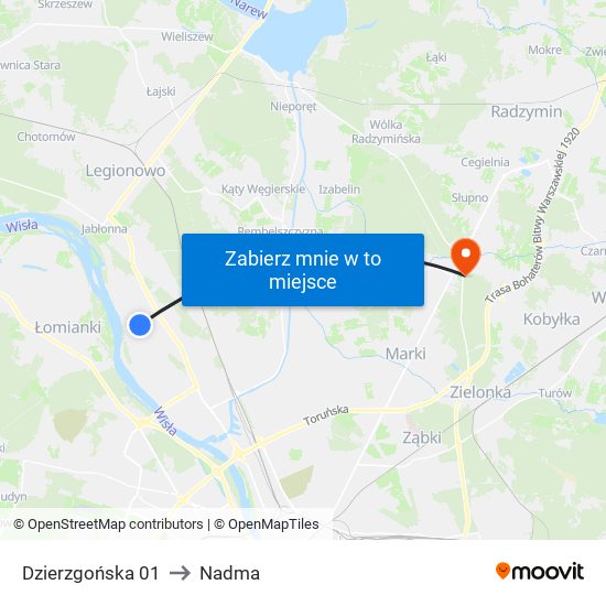 Dzierzgońska 01 to Nadma map