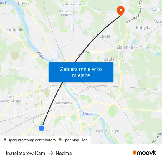 Instalatorów - Kam to Nadma map