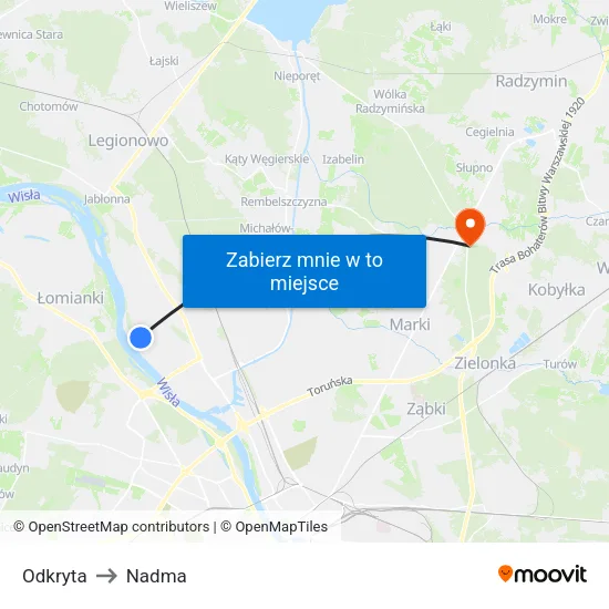 Odkryta to Nadma map
