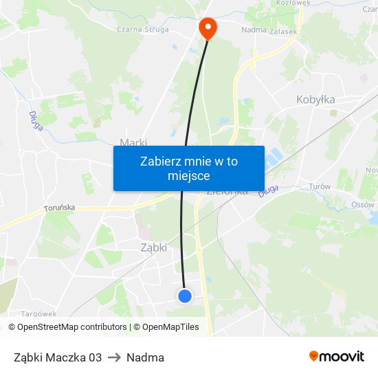 Ząbki Maczka 03 to Nadma map