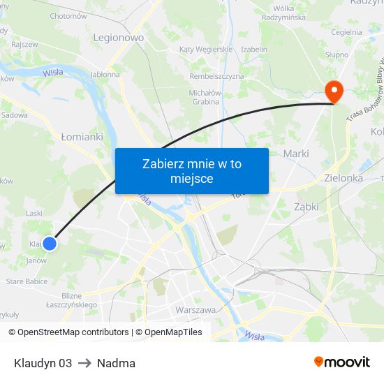 Klaudyn 03 to Nadma map