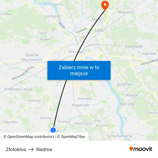 Złotokłos to Nadma map