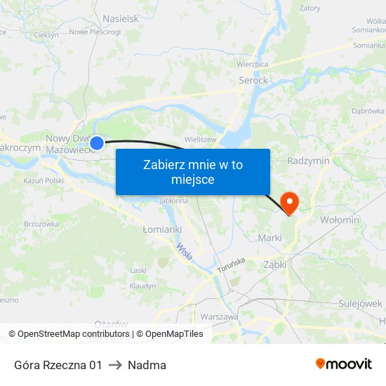 Góra Rzeczna 01 to Nadma map