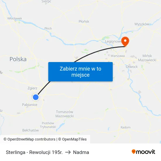 Sterlinga - Rewolucji 195r. to Nadma map