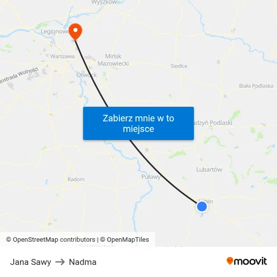 Jana Sawy to Nadma map