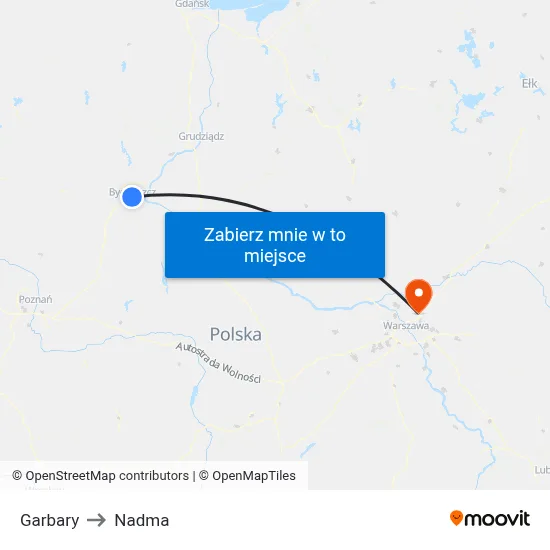 Garbary to Nadma map