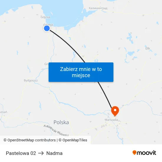 Pastelowa 02 to Nadma map