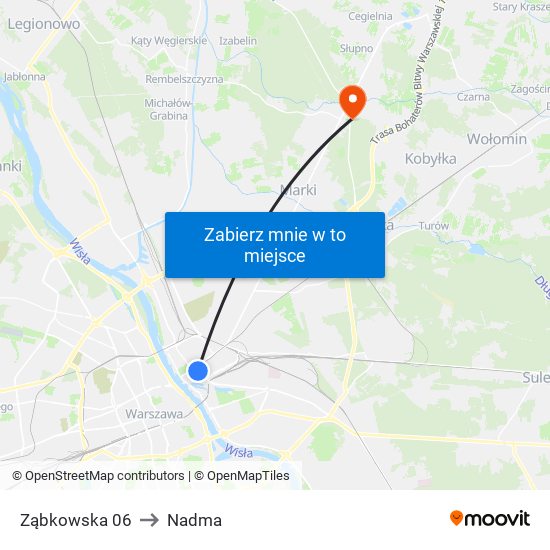 Ząbkowska 06 to Nadma map