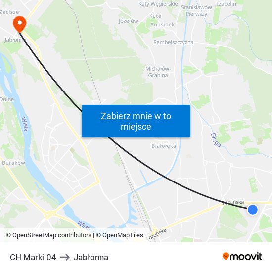 CH Marki 04 to Jabłonna map