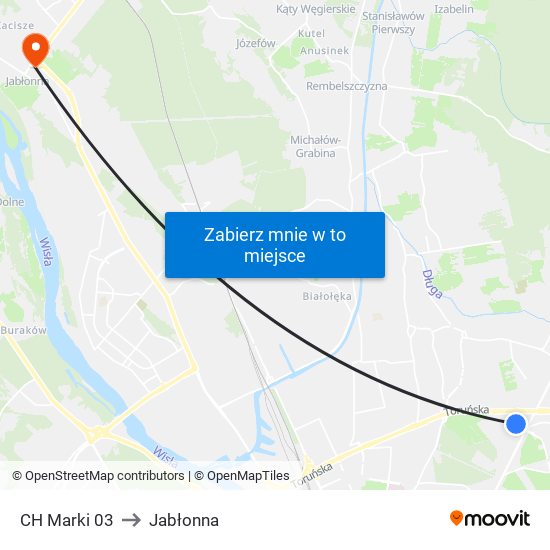 CH Marki 03 to Jabłonna map