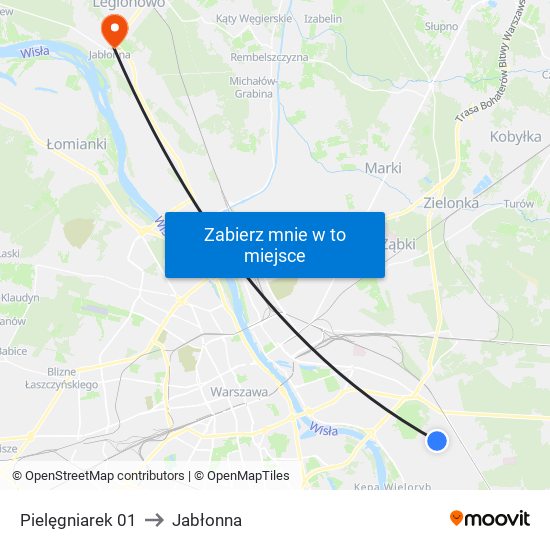 Pielęgniarek 01 to Jabłonna map