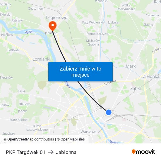 PKP Targówek 01 to Jabłonna map