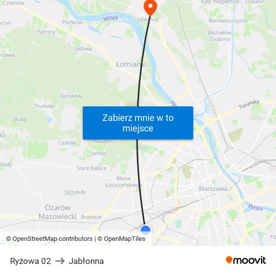 Ryżowa 02 to Jabłonna map