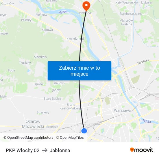 PKP Włochy 02 to Jabłonna map