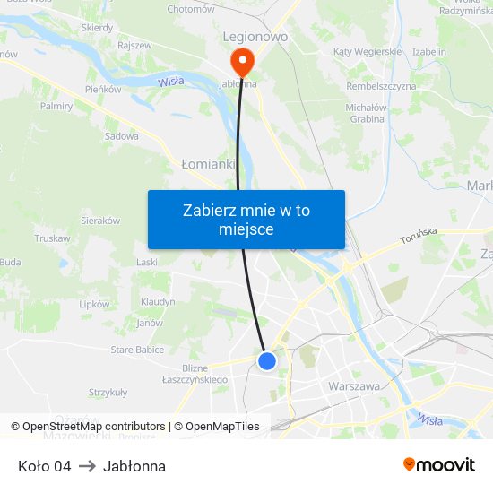 Koło 04 to Jabłonna map