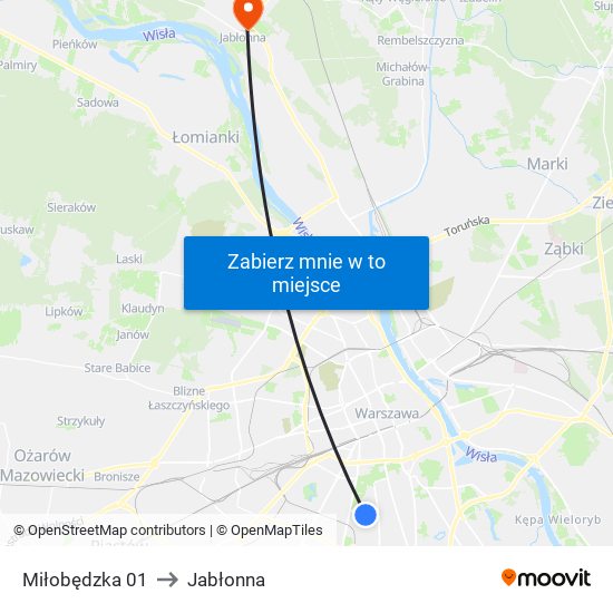 Miłobędzka 01 to Jabłonna map