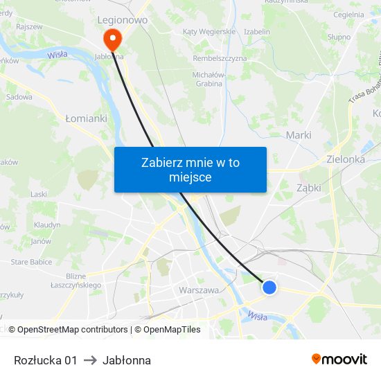 Rozłucka 01 to Jabłonna map