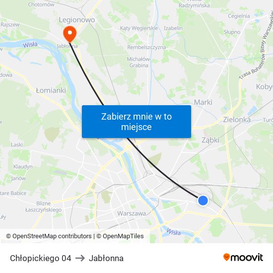 Chłopickiego 04 to Jabłonna map