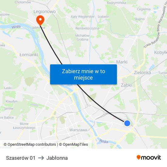 Szaserów 01 to Jabłonna map