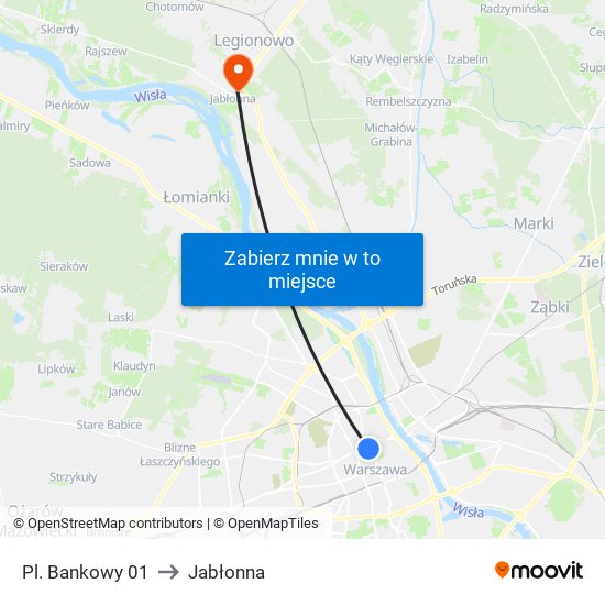 Pl. Bankowy 01 to Jabłonna map