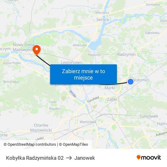 Kobyłka Radzymińska 02 to Janowek map