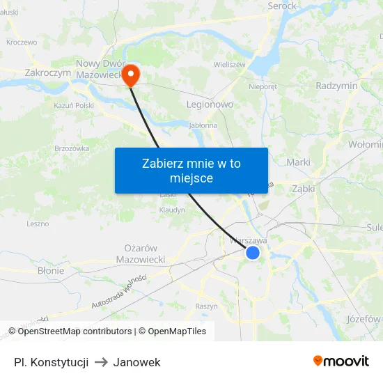 Pl. Konstytucji to Janowek map